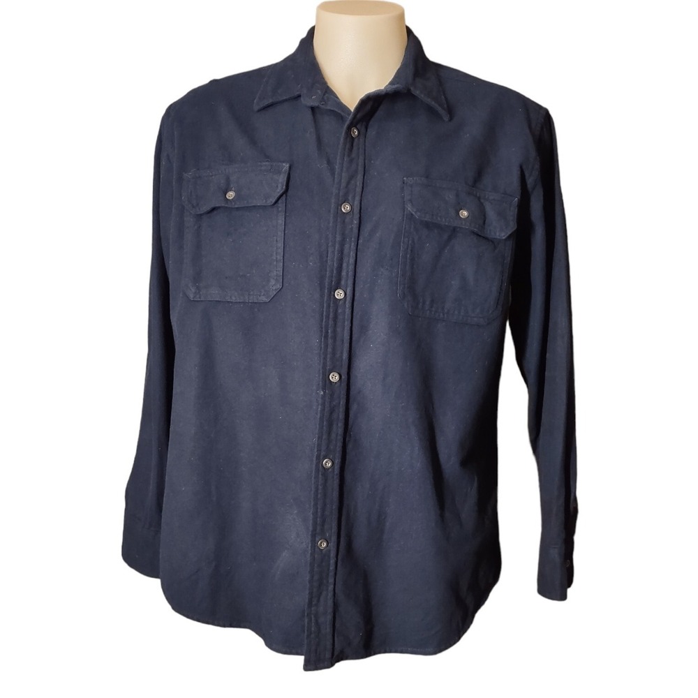 St. John's Bay Flannel Shirt Mens XLarge Flannel Button Up 2 Pockets Long Sleeve